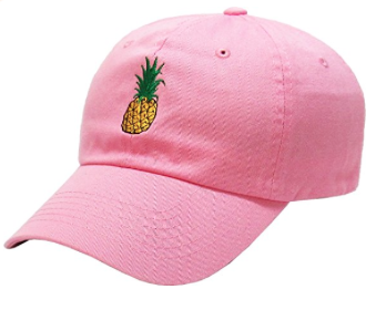 pineapple pink hat