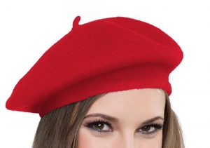 Red Parisian French Beret