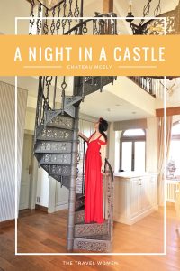 Spiral stairs A NIGHT IN A CASTLE Chateau Mcely Czech Republic