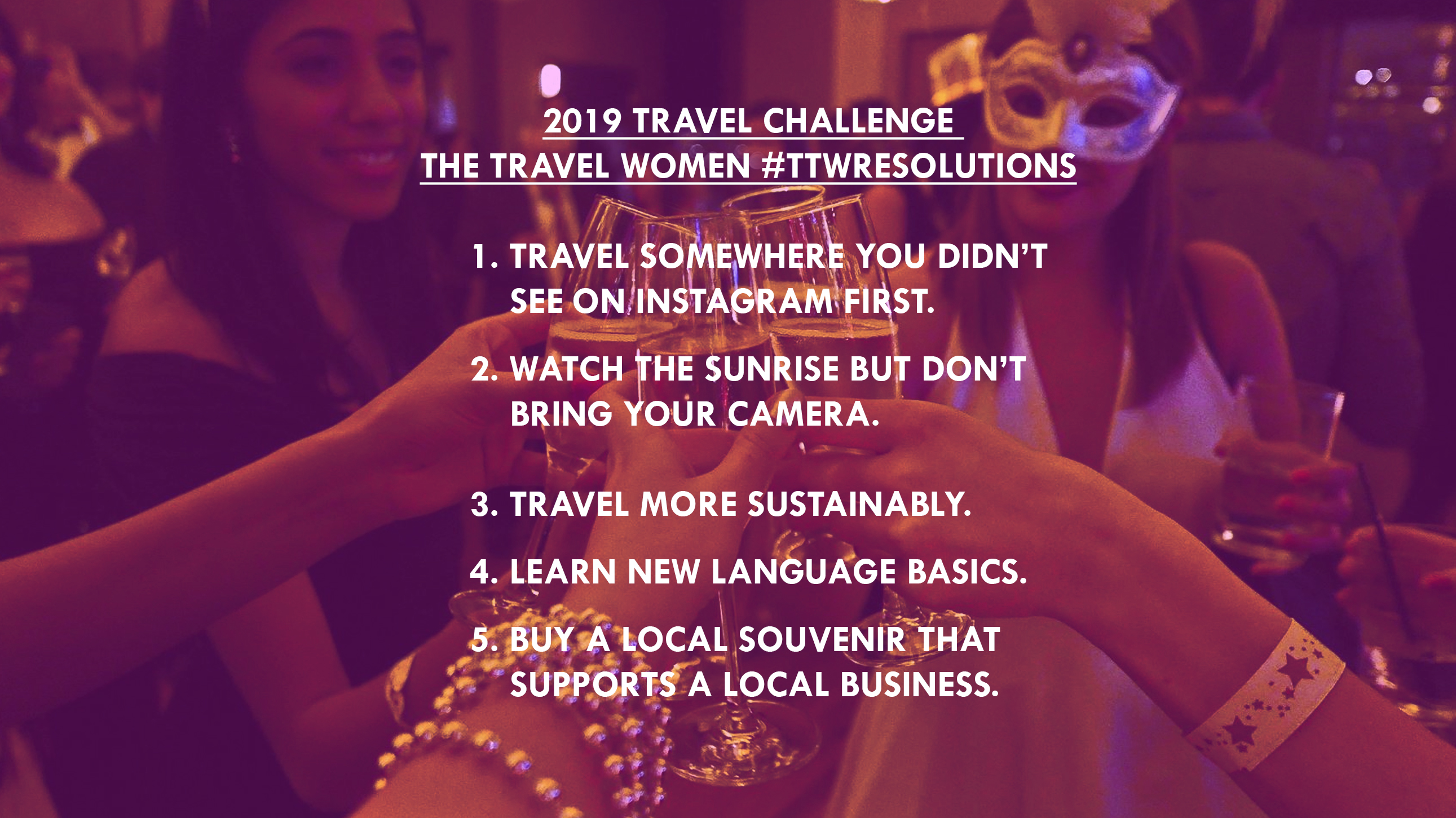 Travel Resolutions 2019 New Year Challenge