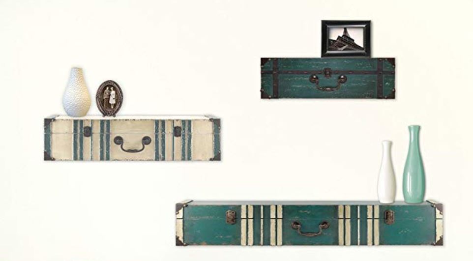 Vintage Suitcase Shelves How To Decorate A Travel Themed