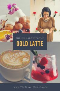 The NYC cafe with the gold latte LROOM Valentine's day