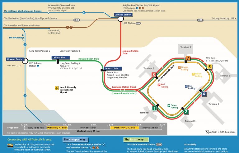 Jfk Airport Subway Map   JFK Map 768x492 