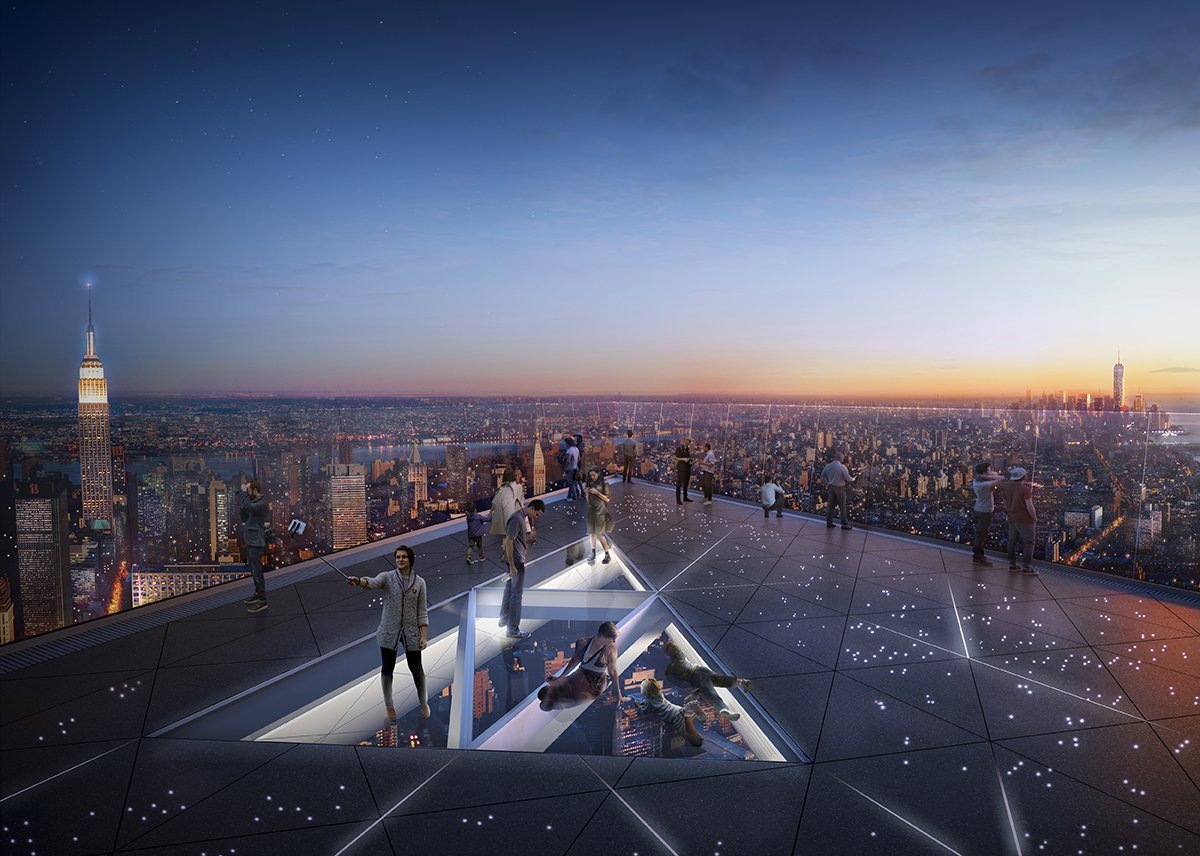 View from the top of the Vessel Hudson Yards