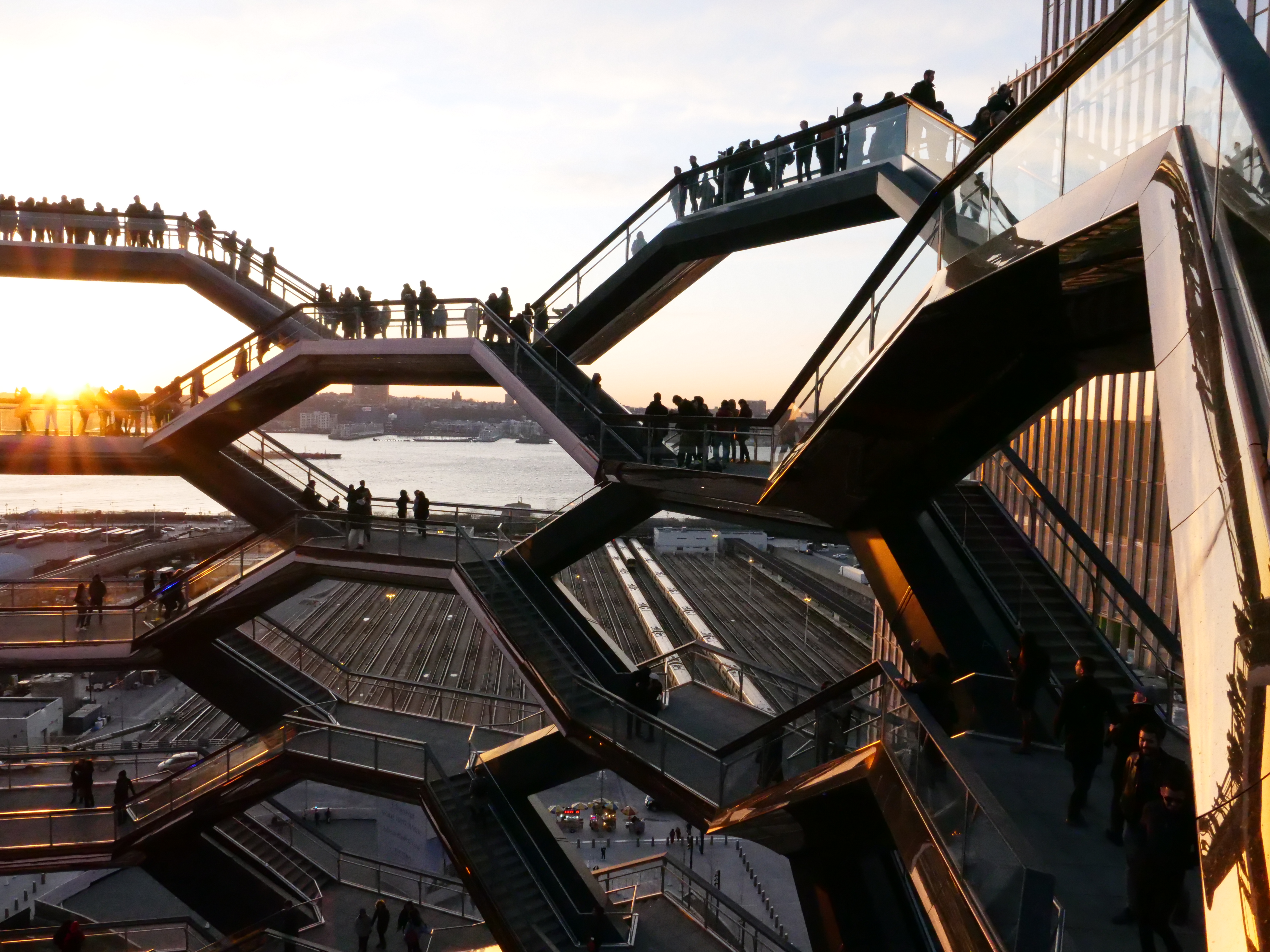 Climbing the Vessel at Hudson Yards, NY