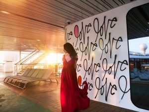 Celebrity Cruises Edge love wall