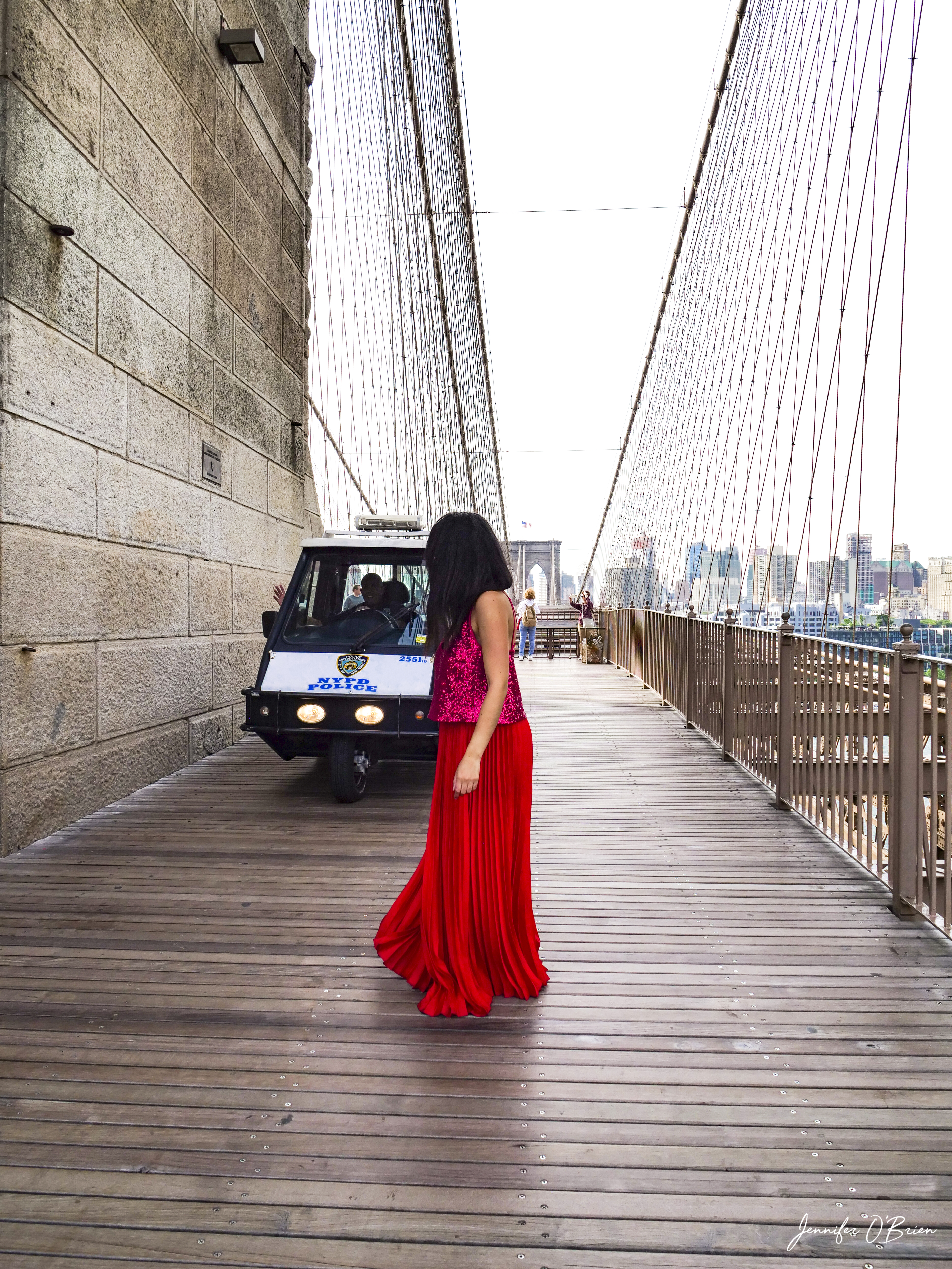 Top Instagram Photos of the Brooklyn Bridge The Travel Women Tower NYPD police NYC bike mini car