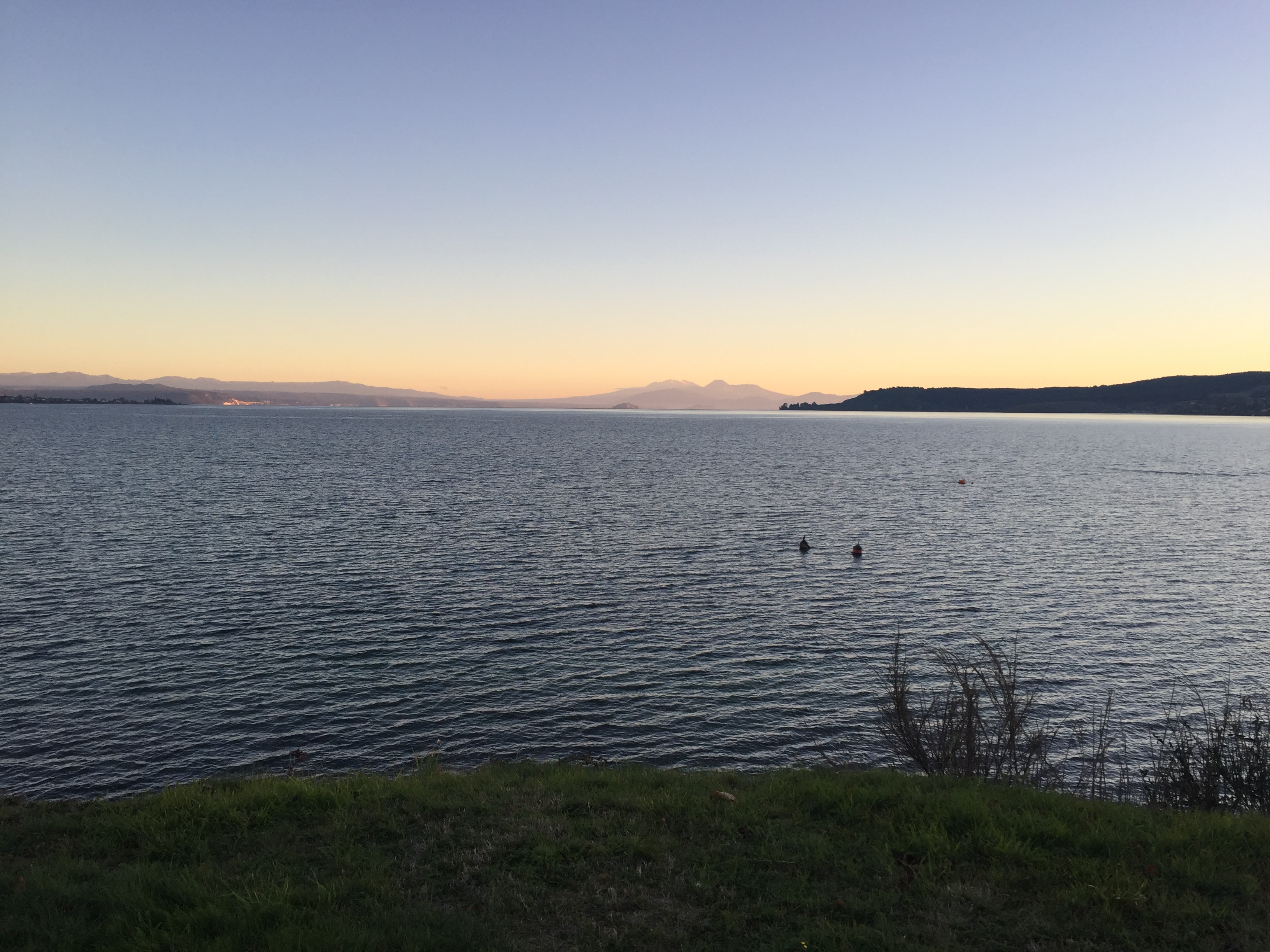 Lake Taupo New Zealand sunset travel 2019