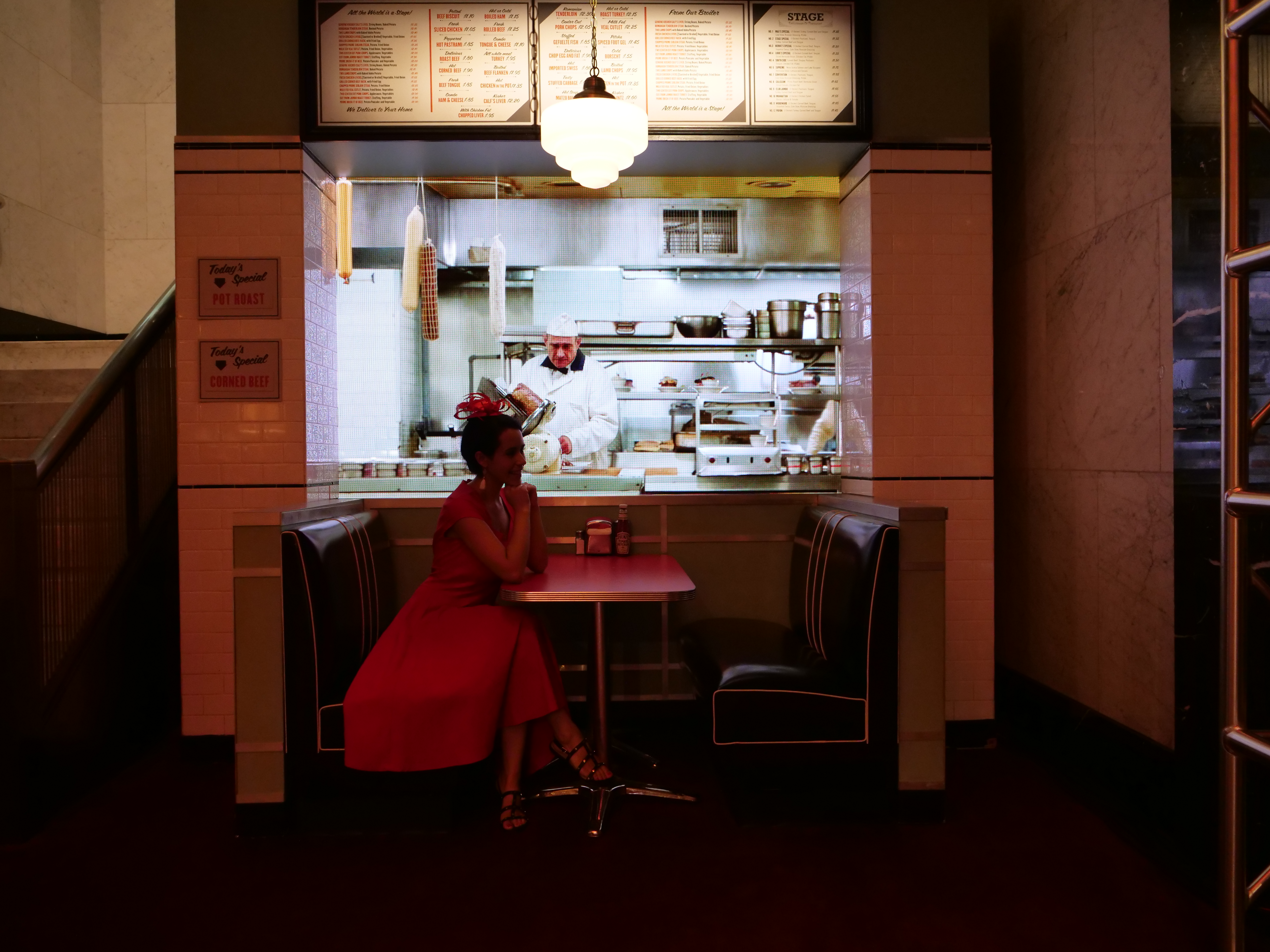 Stage Deli Pastrami Making Maisel Marvelous: Paley Center NYC Instagram exhibit 