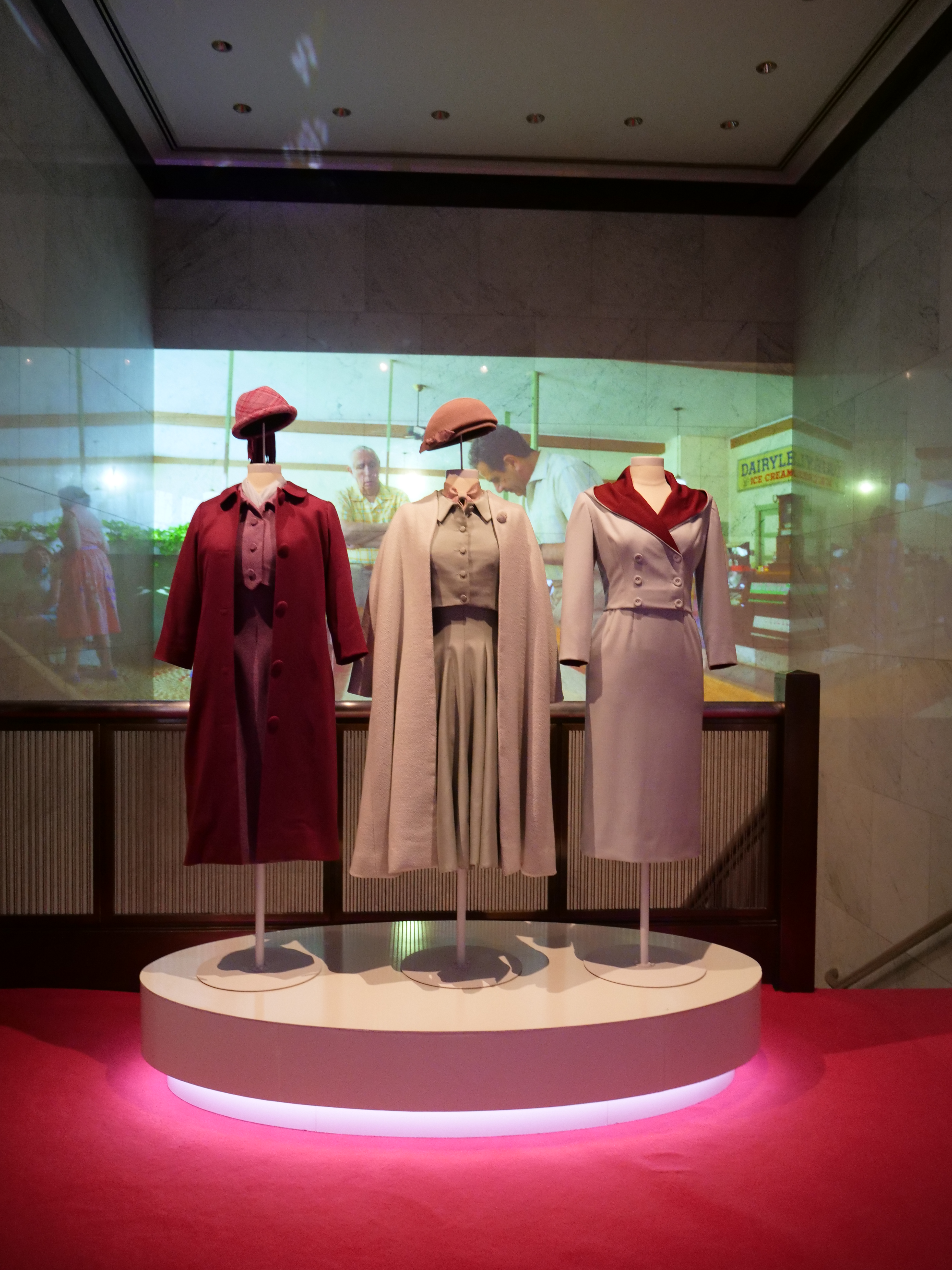 Original costume dresses Rachel Brosnahan Making Maisel Marvelous: Paley Center NYC Instagram exhibit