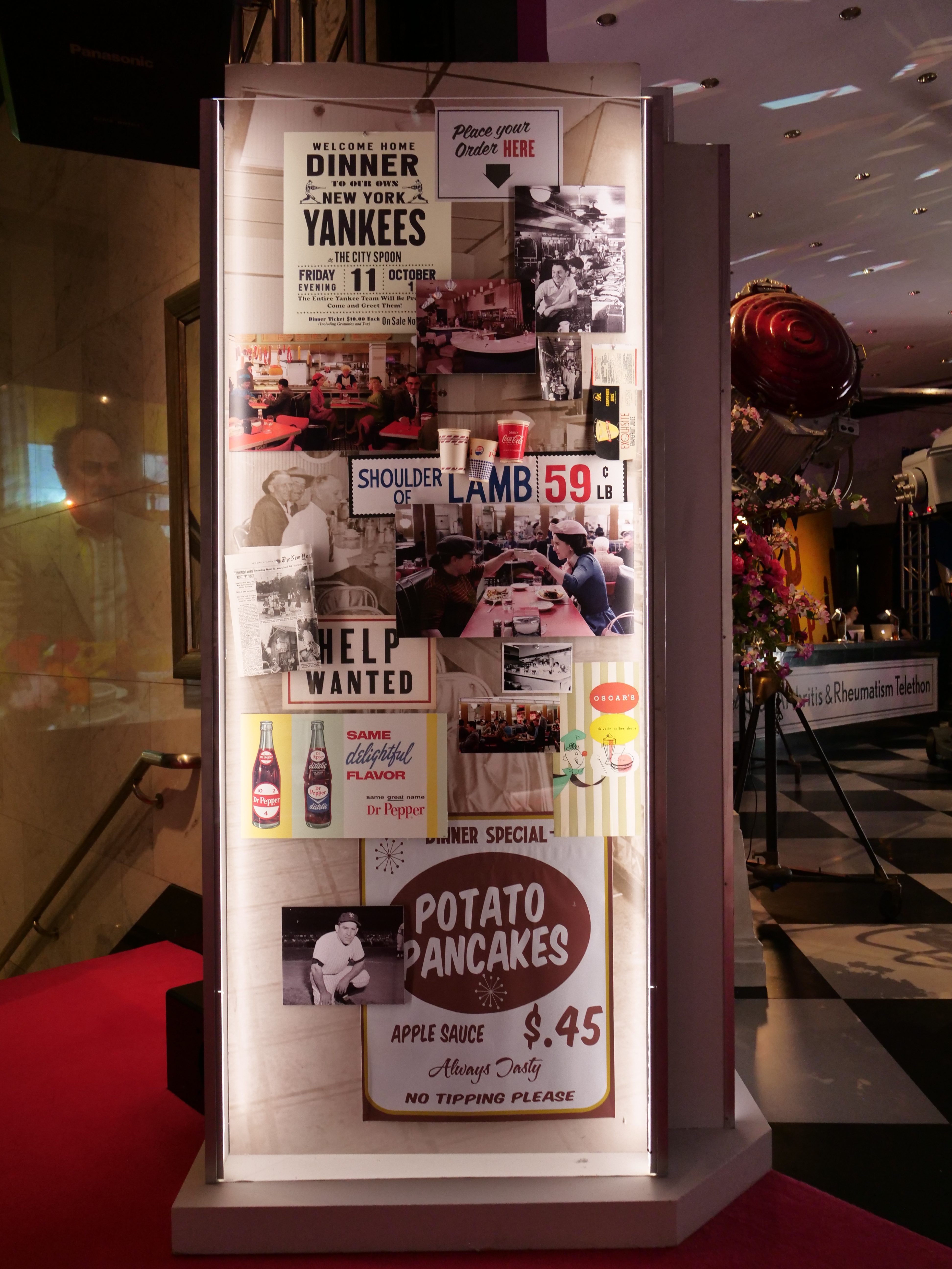 Stage Deli Pastrami Making Maisel Marvelous: Paley Center NYC Instagram exhibit