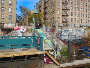 The Bronx NYC not Joker stairs painted colorful stairs