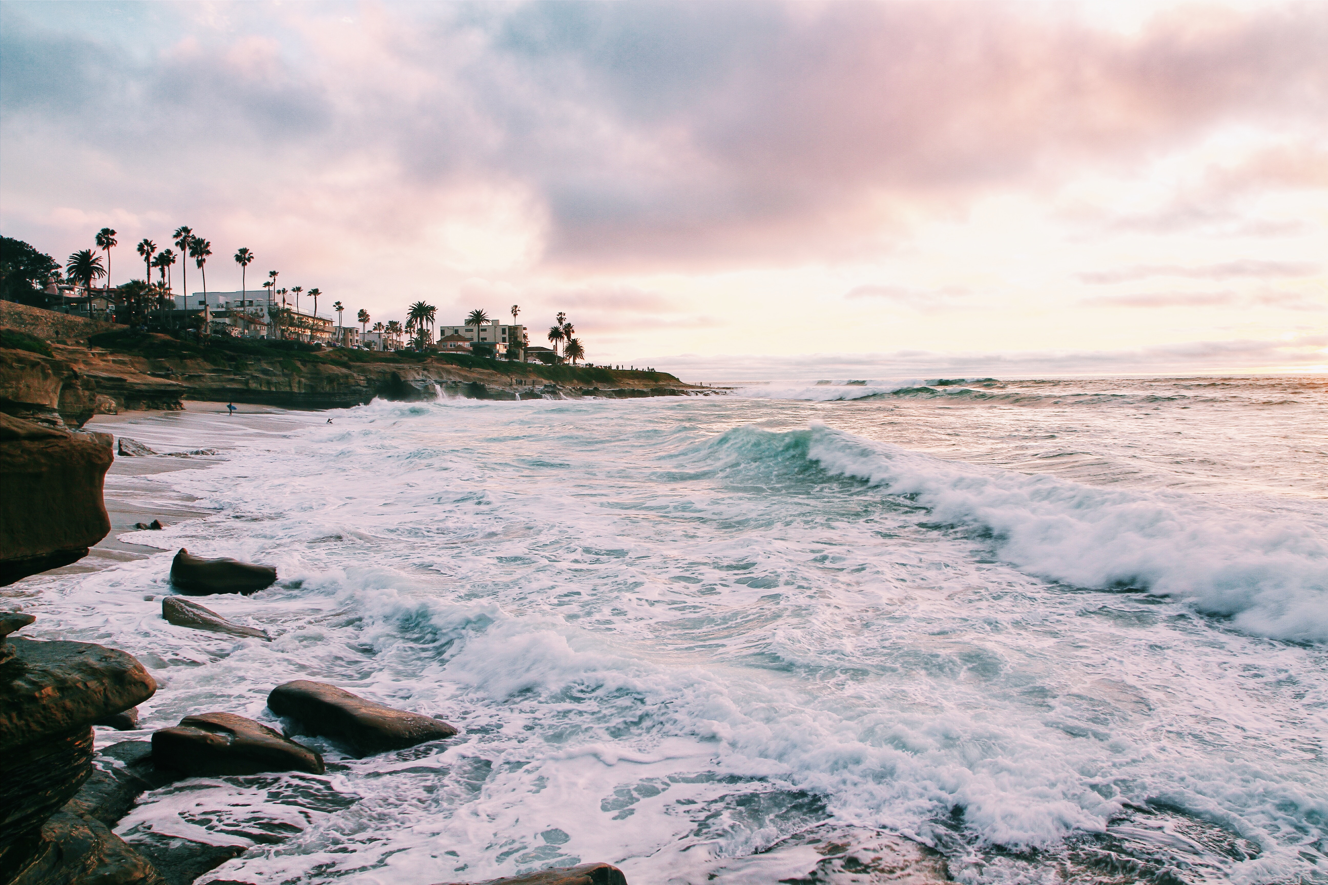 1. San Diego, California beach waves montylov-ktZZiHb-GoI-unsplash