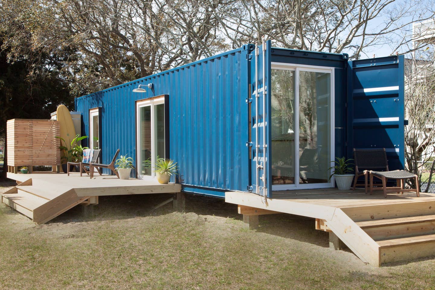 Most Unique USA Airbnbs Modern shipping container tiny home North Carolina Beach